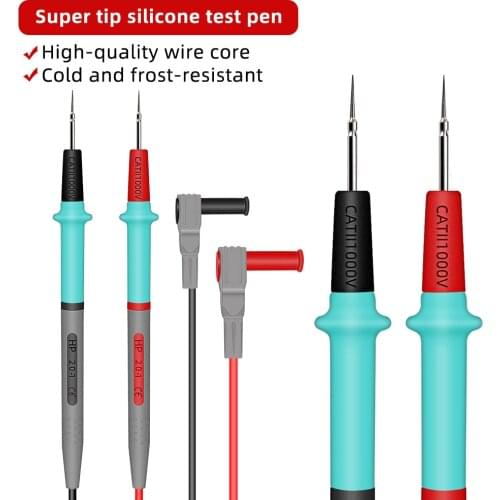 NEW Silicone Test Lead High-precision Measurement Multimeter Probe Test Lead Pin Wire Pen 1 Pair Cable Alligator Clips 1000V 20A