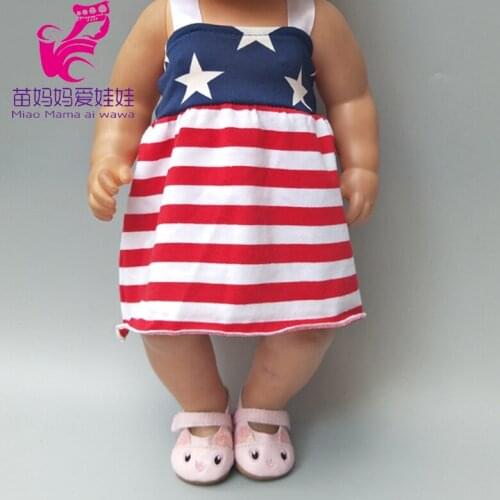 Fit for 40cm baby Doll Dress Underwear Suit for 18 Inch Doll outfits children girl samll gift