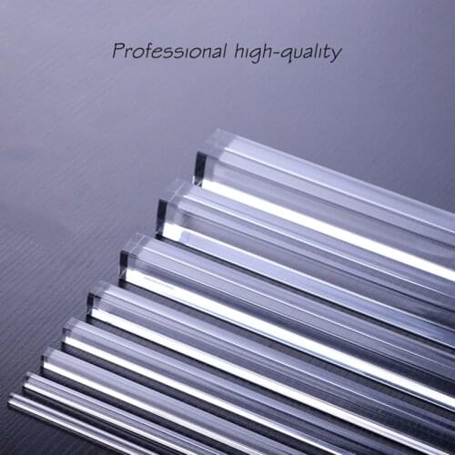 Transparent Acrylic Stick Solid Pin Industry PMMA Plexiglass Bar DIY Tools Rod Square Jewelry Holder Stand for Photography Tools