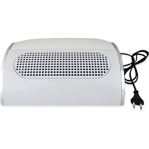 Wholesale New Excellent EU Plug 3 Fan Nail Art Dust Suction Collector Professional Nail Dust Cleanser Manicure Machine 12pcs/lot