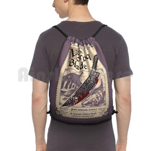 The Vorpal Blade ( Alice Madness Returns ) Backpack Drawstring Bag Riding Climbing Gym Bag Alice Madness Returns Blade