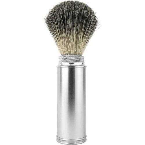 Beard Shave Brush Pure Nylon with Resin Handle and Metal Brush Supplies Vintage Hand-Crafted Shaving Brush