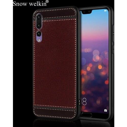 Silicone Case For Huawei P8 P9 P10 P20 Lite P10 P20 Psmart Plus Pro Nova Lite 2 Plus 2i 2S 3 3E 3i Soft TPU Litchi Leather Cover