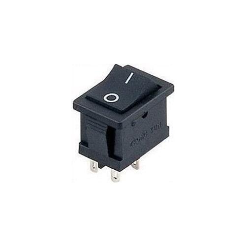 10pcs DPST Black Indicator Light ON/OFF 4 Pin Rocker Switch