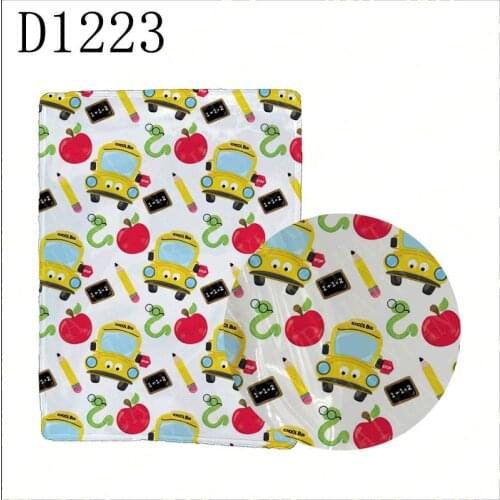 10pcs 9.5*12.5CM back to school printed sealed shaker sleeve pouch to DIY shaker bow D1223