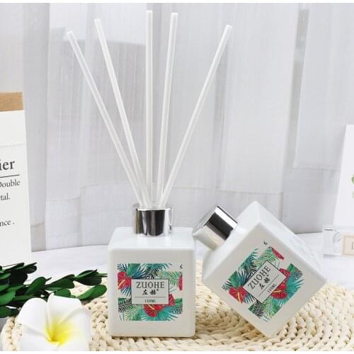 150ml Painted Glass Bottle Reed Diffuser Last about 3 Month Rose Lavender Gardenia Ocean Lily Jasmine Shangri-la Encounter,etc