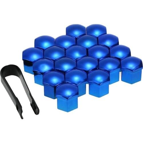 20 Pcs New 17mm Wheel Lug Nut Cover Caps Screw Protector w/ Dismantle Tool