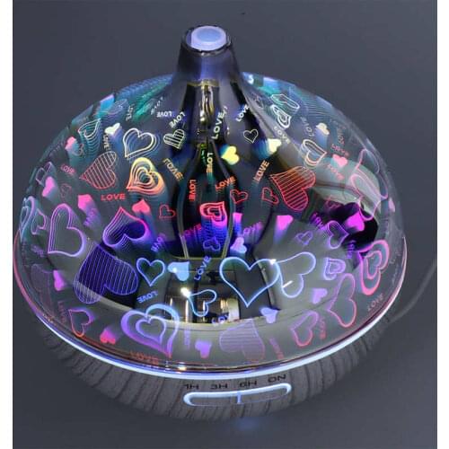 400ml Ultrasonic Air Humidifier Cold Mist Maker Timming Aroma Essential Oil Diffuser Colorful Light Aromatherapy Humidificador