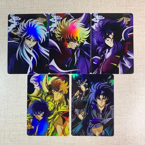 5pcs/set Saint Seiya Athena Exclamation Toys Hobbies Hobby Collectibles Game Collection Anime Cards