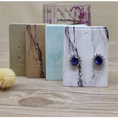 50Pcs 5*6.5cm wholesale Jewelry Display Card Accessories Earring Cards fruit flower style white Jewelry drop earring packageCard