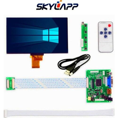 7''Inches 1024*600 IPS Screen Display LCD TFT Monitor EJ070NA-01J with Remote Driver Control Board 2AV HDMI VGA for Raspberry Pi