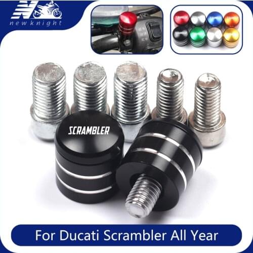 For Ducati Scrambler 1100 Classic Urban Enduro Nightshift Motorcycle Aluminum Rearview Handlebar Mirror Bolt Screw Mount Adapter