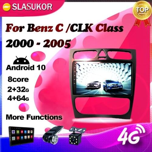 Android For Mercedes Benz C-Class W203 C200 C320 C350 CLK W209 2002-2005 Car Multimedia Video Player Navigation GPS No 2 din