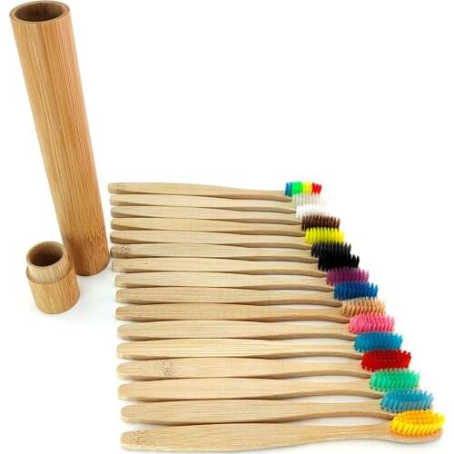 Bamboo Toothbrush eco friendly Portable Toothbrush tube |Travel Accessorie Organizer Storage Box |Bamboo Tooth Toothbrush box