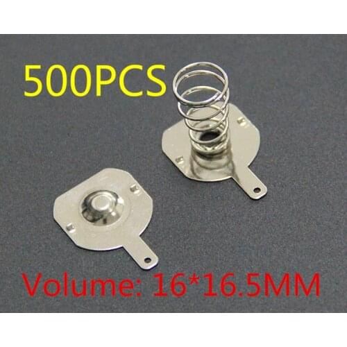 Free delivery 500pcs 18650 positive and negative single contact spring plate