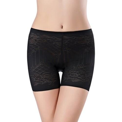 Seamless Pattern Style Breathable Boxer Women Tighting Underwear Female Low Waist Solid Color Safety Shorts Woman Bottoms