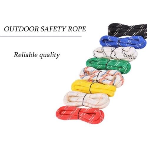 Safety Outdoor Rock Climbing Static Escape Rescue Lifesaving Nylon Rope 10.5mm