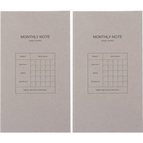 2pcs Plan Writing Memo Notepads Stationery Notepads for Student Office
