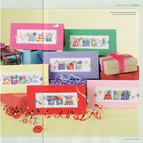 CD354 Cross Stitch Kit Package Greeting Cards Needlework Counted Cross-Stitching Kits Christmas Mothers Fathers Day Birthday