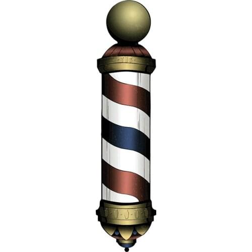 Dawasaru for Barber Shop Funny Car Stickers Refrigerator Decal RV JDM Windows Decals Windshield Decoration 13cm*3cm