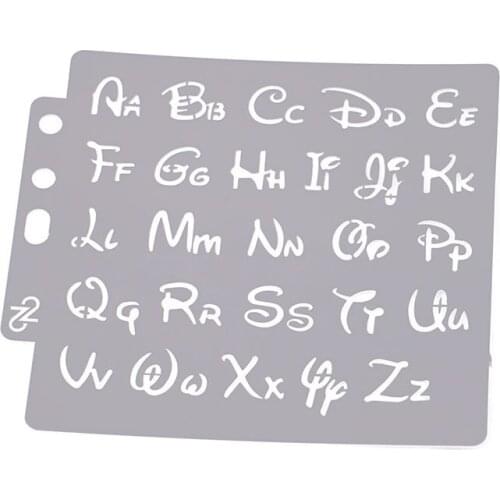 DIY Scrapbook Alphabet Letter Stencils Template Painting Scrapbooking Embossing Stamping Album Card Stencil Plastic Accessories