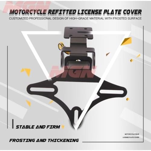 For YZF600 YZF-R6 R6 2017-2020 Rear Tail Tidy Fender Eliminator Kit License Plate Holder Bracket Black Motorcycle Aluminum