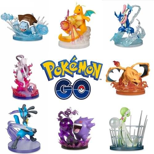 Pokemon 15cm Move Gallery Blastoise Charizard Mewtwo Greninja Gengar Action Figure Model Toys Gift for Children