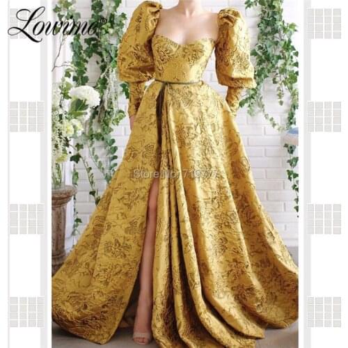 Muslim Vintage Party Dress Custom Made Arabic Aibye Long Sleeves Evening Dresses Dubai Design Prom Dress Arabic Robe De Soiree