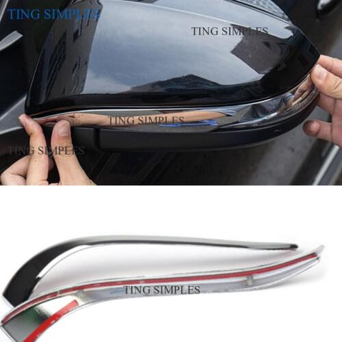 2019 New Chromium Styling For Toyota Highlander 2015-2016-2017-2018 Chrome ABS Rear View Mirror Guard Cover Trim Car Sticker
