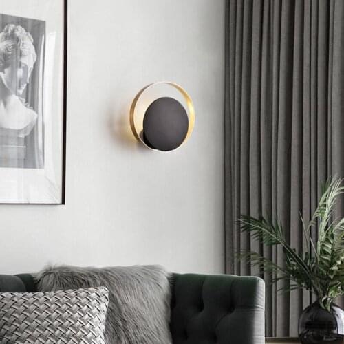 Scandinavian Nordic Wall Lamp Bedside Lamp Round Loft Indoor Wandlamp Modern Decorative Wall Led Lights Luminaire Living Room