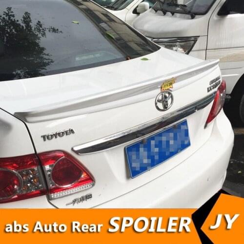 For TOYOTA Corolla Spoiler 2006-2013 Corolla spoiler High Quality ABS Material Car Rear Wing Primer Color Rear Spoiler