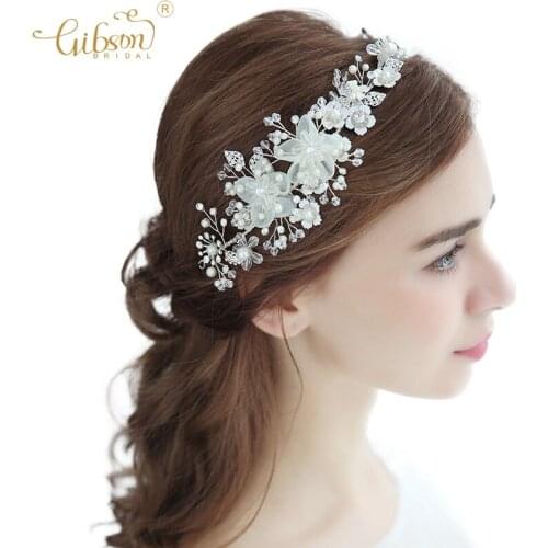 Wedding Vine Floral Charm Hair Vine Bridal Headband Crystal Encrusted Leaf Women Headpiece Bridal Gown Hair Jewelry