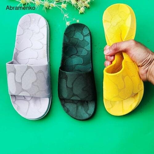 Fashion Thick Sole Home Women Slippers Summer Indoor Flats Colorful Bathroom Slides Non Slip Couple Shoes Ladies EVA Slipper