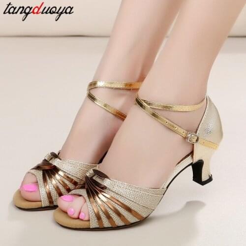 Latin salsa dance shoes women ballroom shoes dancing shoes for women heels peep toe sandals zapatos de baile latino mujer