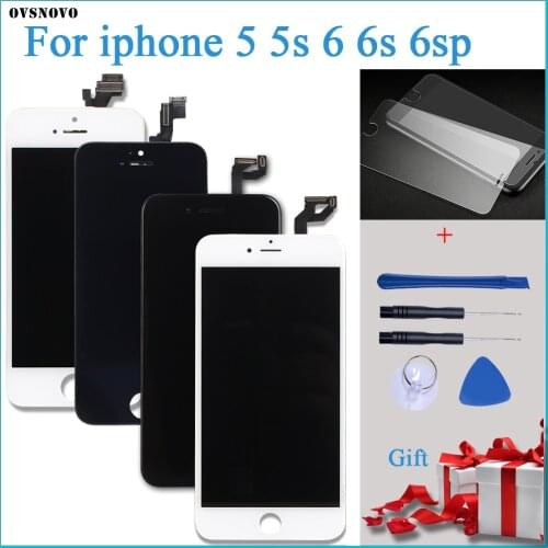 White Black for iPhone 5 6s 6sp with 3D Force Touch Screen Digitizer Assembly No Dead Pixel lcd Display for 5s 6 free Shipping