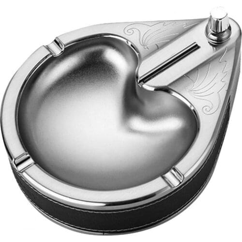 2020 New Metal Ashtray Ten Thousand Match Lighter Windproof Kerosene Flint Fire Starter Lighter Desk Decorations Gadgets For Men