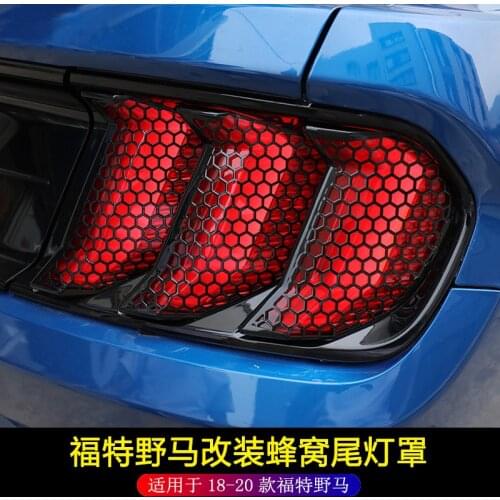 2021 Suitable For Ford 18-20 Shade. Mustang Refitted with Smoked Shade and Honeycomb Taillight