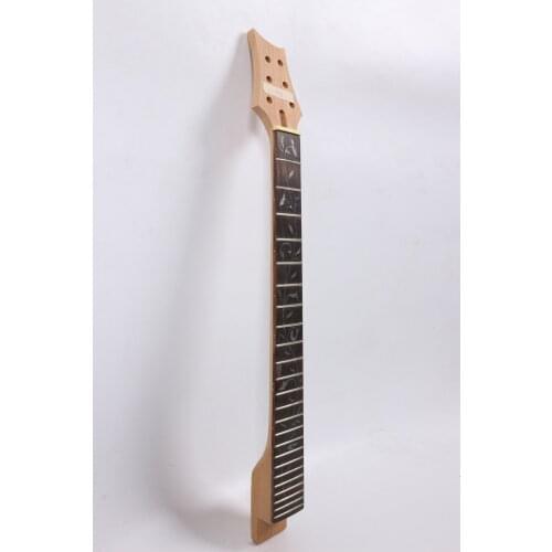 24 fret Electric Guitar Neck 25.5 Inch Mahogany Rosewood Fretboard splice Truss rod Headstock Guitar neck Replacement #PR72