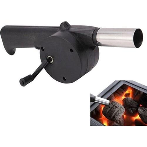 60% Hot Sale Hand Crank BBQ Fan Air Blower Powered for Home Outdoor Picnic Camping Cooking Outdoor Barbecue Tools