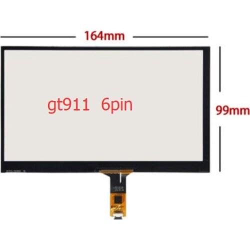 7 inch 165*100mm 164*99mm GT911 6pin capacitive touch screen usb control card raspberry pie Windows 7 8 10 free drive