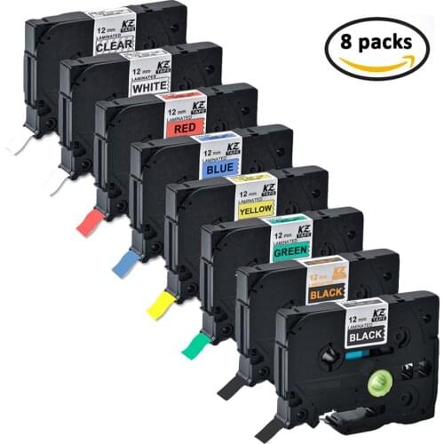 8units TZe-131 tze231 tz431 tze531 tze631 TZe-731 tze-334 tze335 label tape tze-231 brother Pt-h110 Pt-d210