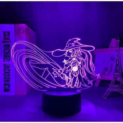 Acrylic Led Light Genshin Impact Lisa 3d Lamp Game
