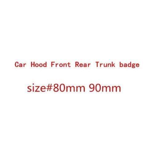 Car Styling 80mm 90m Middle Front Grille Rear Trunk Emblem Replacement Sticker for Skoda Octavia Superb Fabia Rapid Kodiaq
