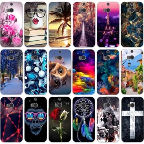 Case for HTC One M8 M8s Cover Soft Silicone Back Cover for HTC One M8S M8 Cover 5.0" Thin TPU Fundas for HTC m8 m8s Phone Cases