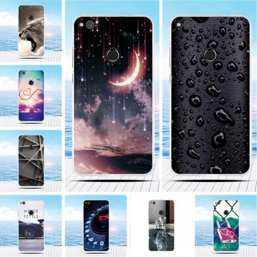 For Huawei P8 Lite 2017 Honor 8 lite Case Cartoon 3D Relief Printing Pattern Back Cover TPU Soft Silicone Case Coque Capa Funda