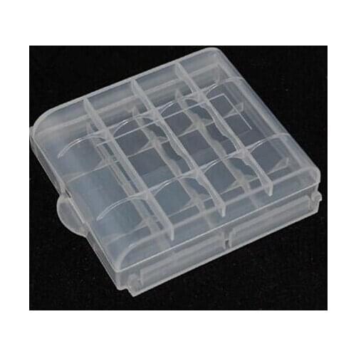 Battery Holder Case Hard Plastic Storage Box Cover For AA AAA Battery 6.5 x 6.0 x 1.7cm