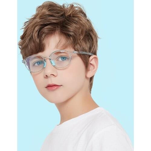 Kids Glasses Anti Blue Ray Lenses Boys Girls Prescription Adjustable Frame Children Anti Reflective Computer Eyeglasses UV400