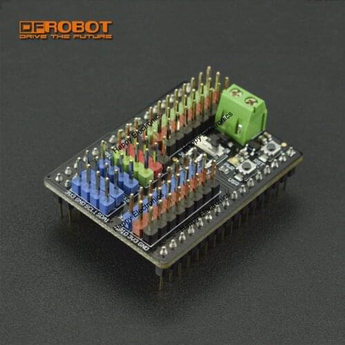 DFRobot Gravity I/O multifunctional Expansion Shield for Pyboard compatible with Gravity series sensors/modules & motors/servos