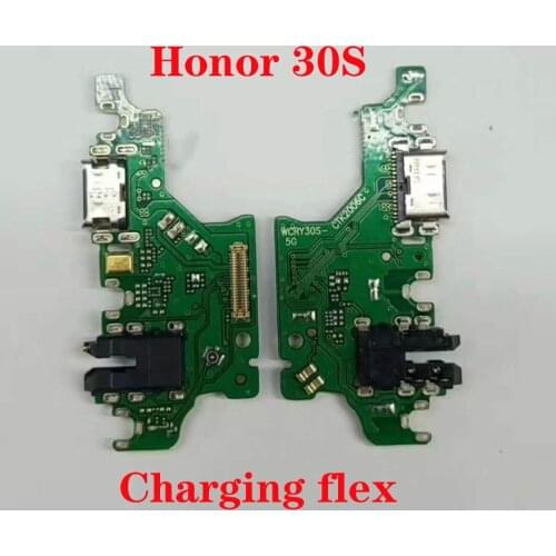 For Huawei Honor 30S USB Charger Charging Port Ribbon Flex Cable Microphone USB Dock Connector Board