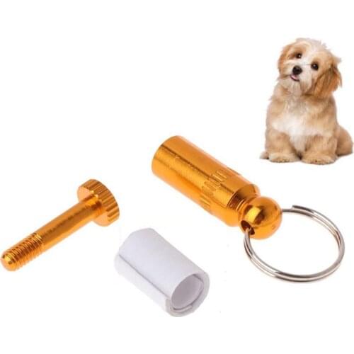 Cat Dog ID Tag Tube Cat Address Name Phone Label, Puppy ID Tags Cat Collar Dog Pendant Pet Anti Lost Identification Phone Tag